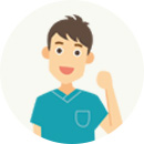 医療関係の男性のアイコン